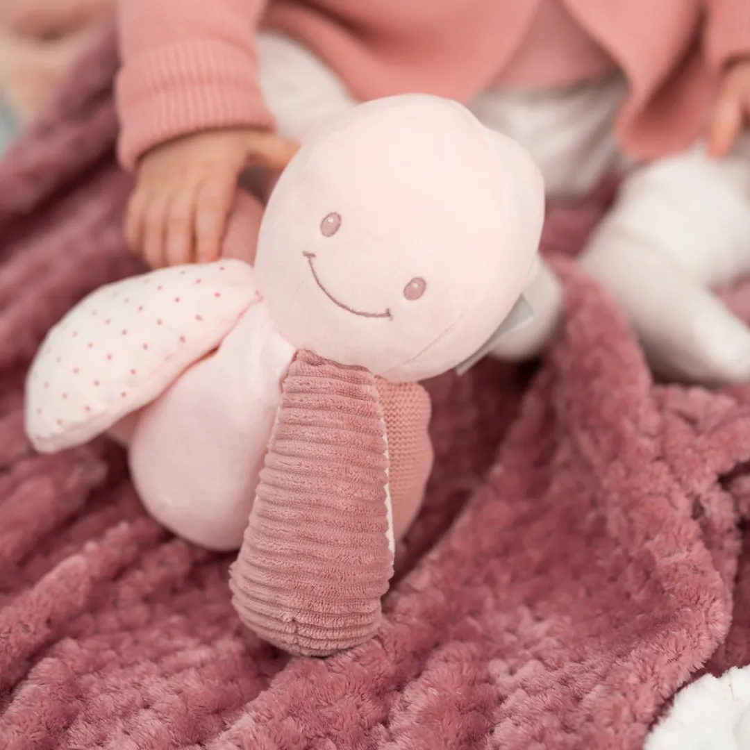 Nattou Octopus Lapidou Activiteitenknuffel 25cm - Roze