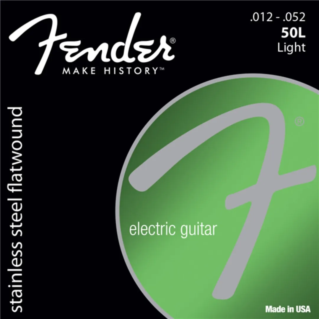 Fender 50L Stainless Flatwound Snaren 12-52