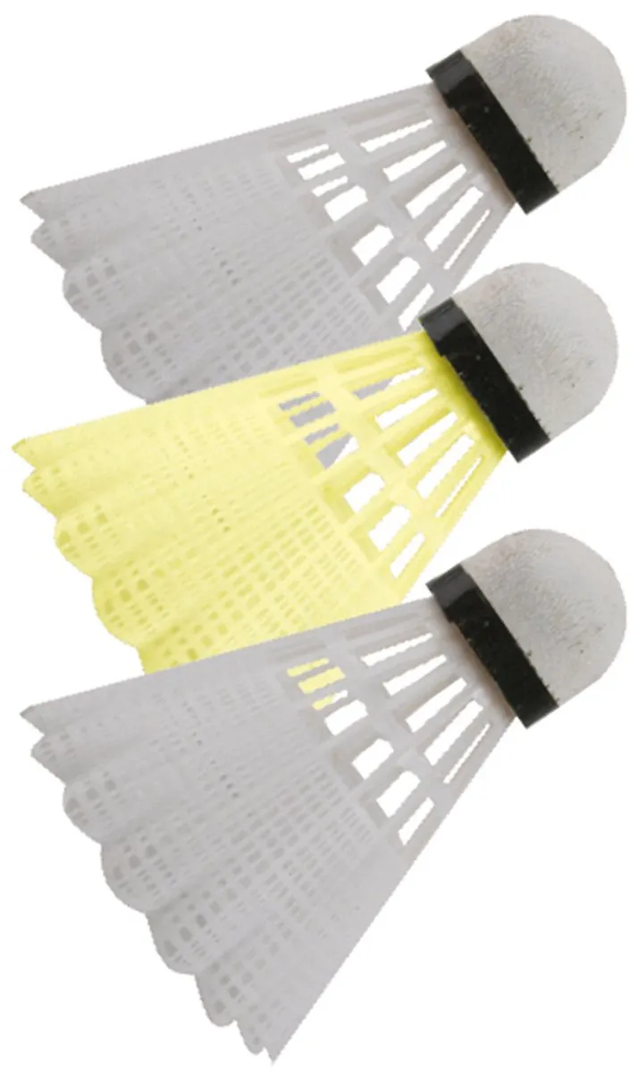Schildkröt Tech150 Badminton Shuttlecocks - 3 Stuks - Meerkleurig