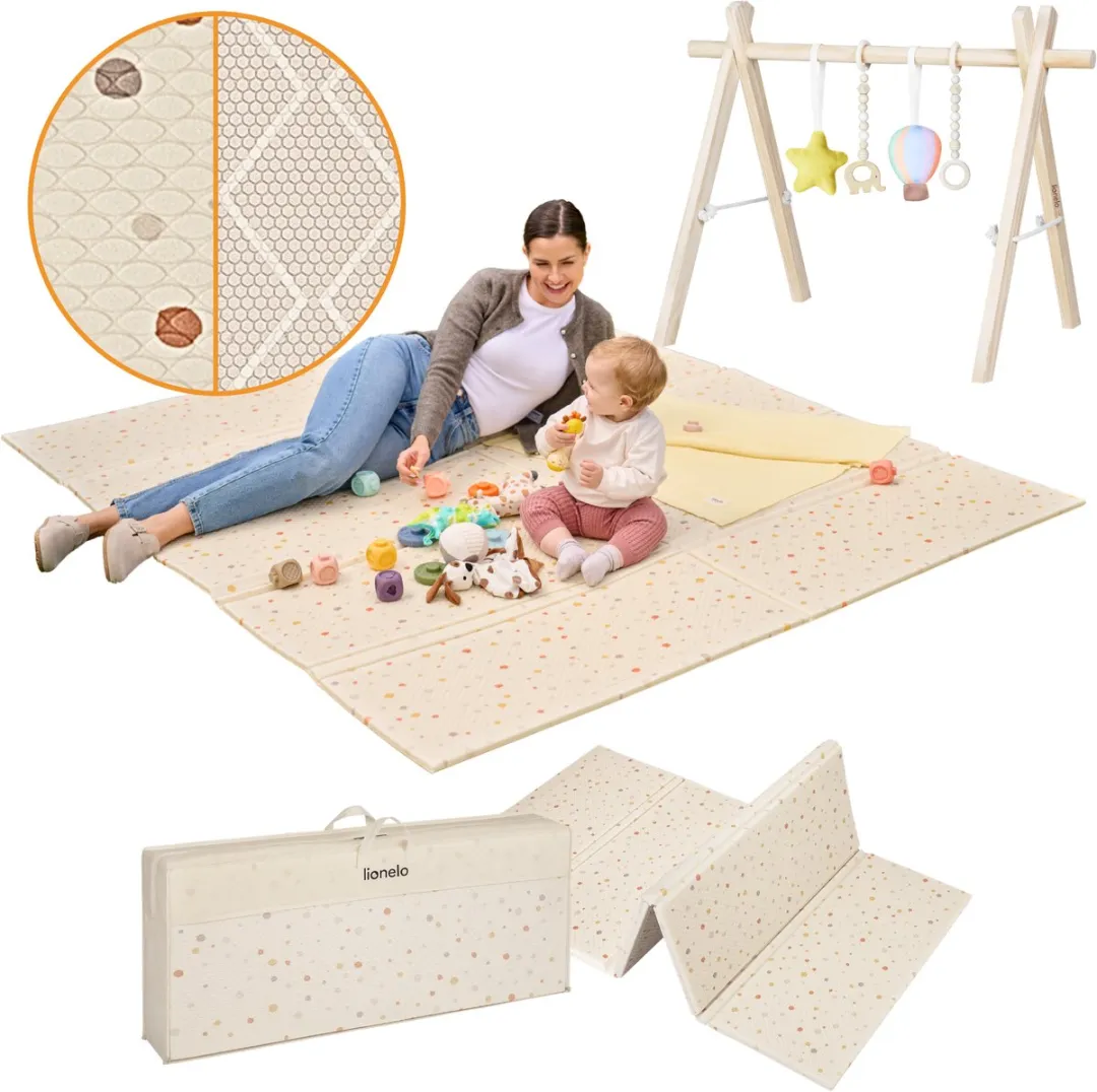 Lionelo Zora Speelmat Babygym 180x200cm - Beige