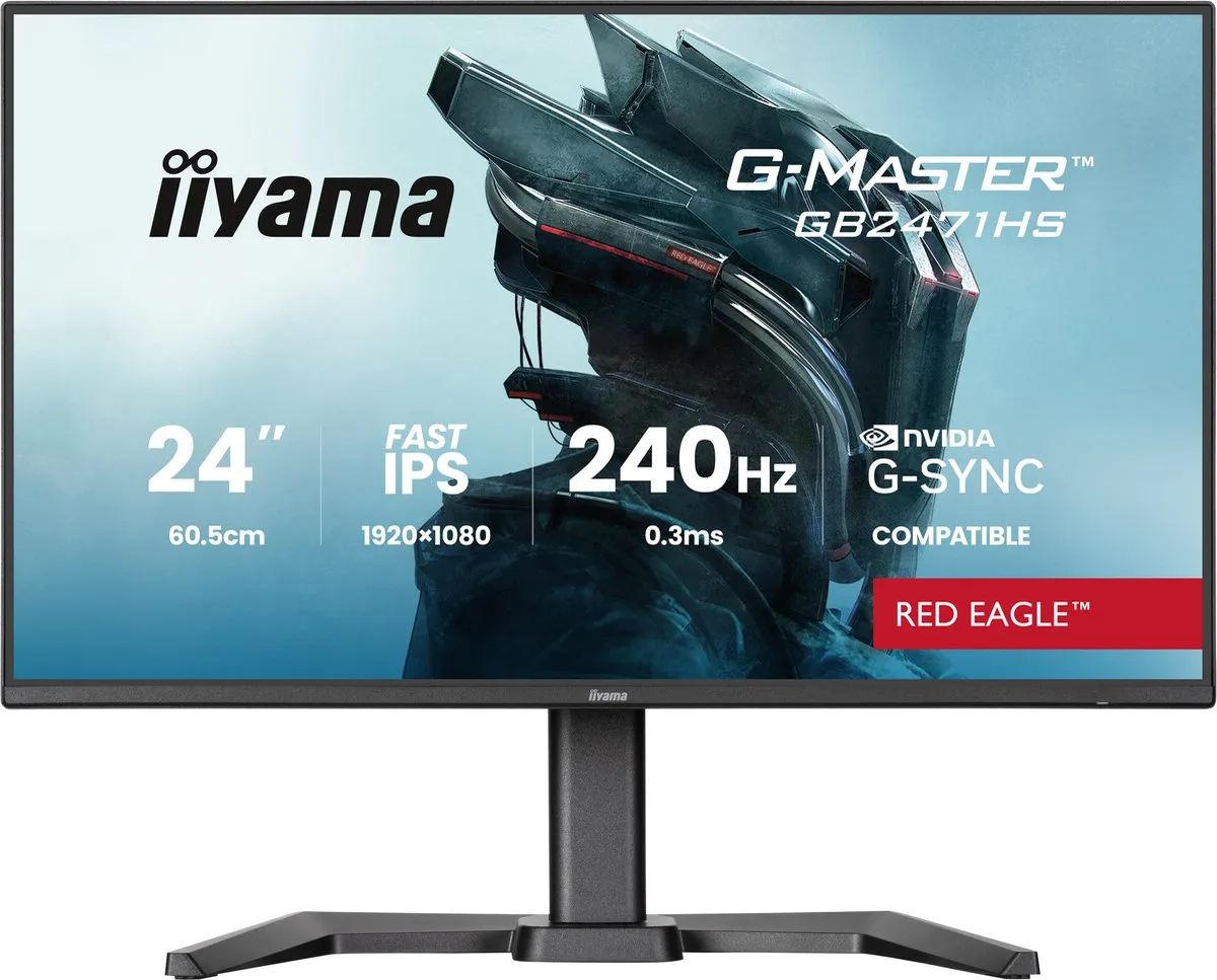 iiyama G-Master GB2471HS-B1 Monitor 24" - Full HD - 240Hz - IPS - G-Sync