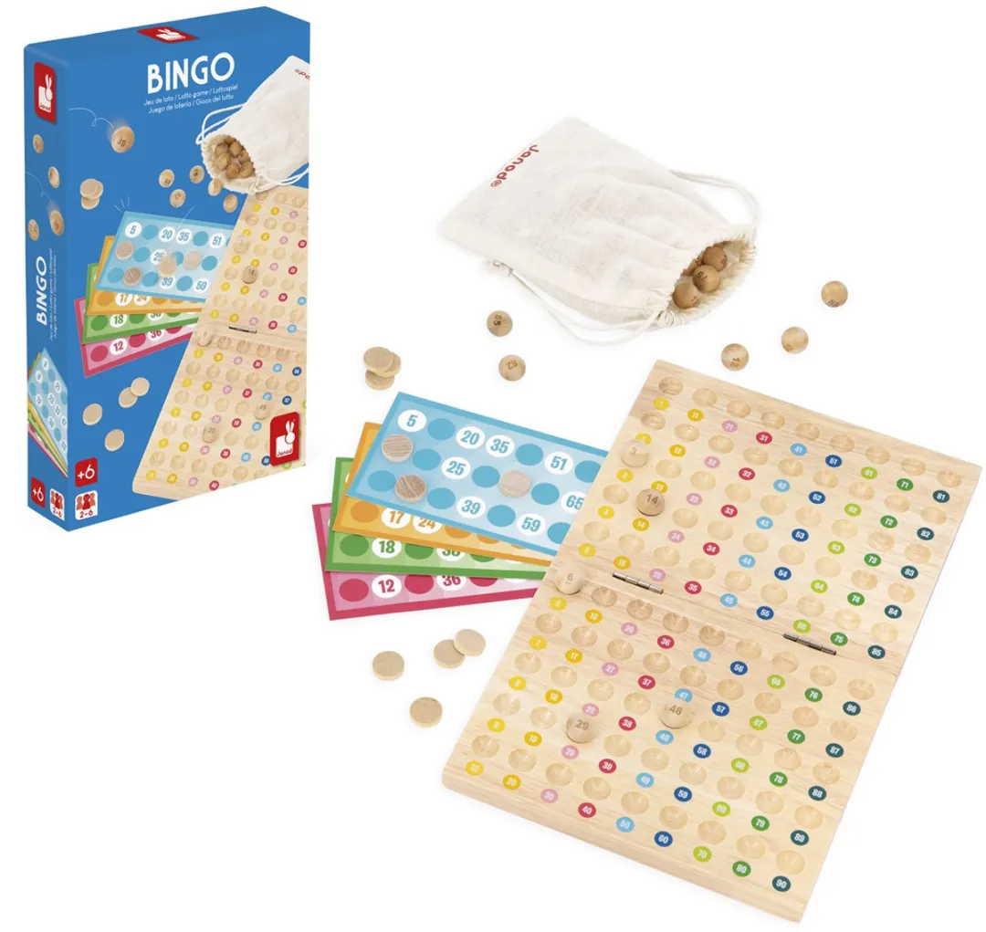 Janod Bingo J03028 - 90 Ballen & Fiches