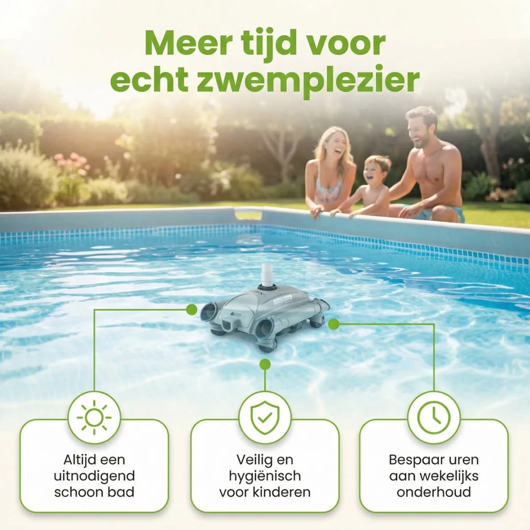 Intex 28001 Automatische Bodemstofzuiger - Grijs