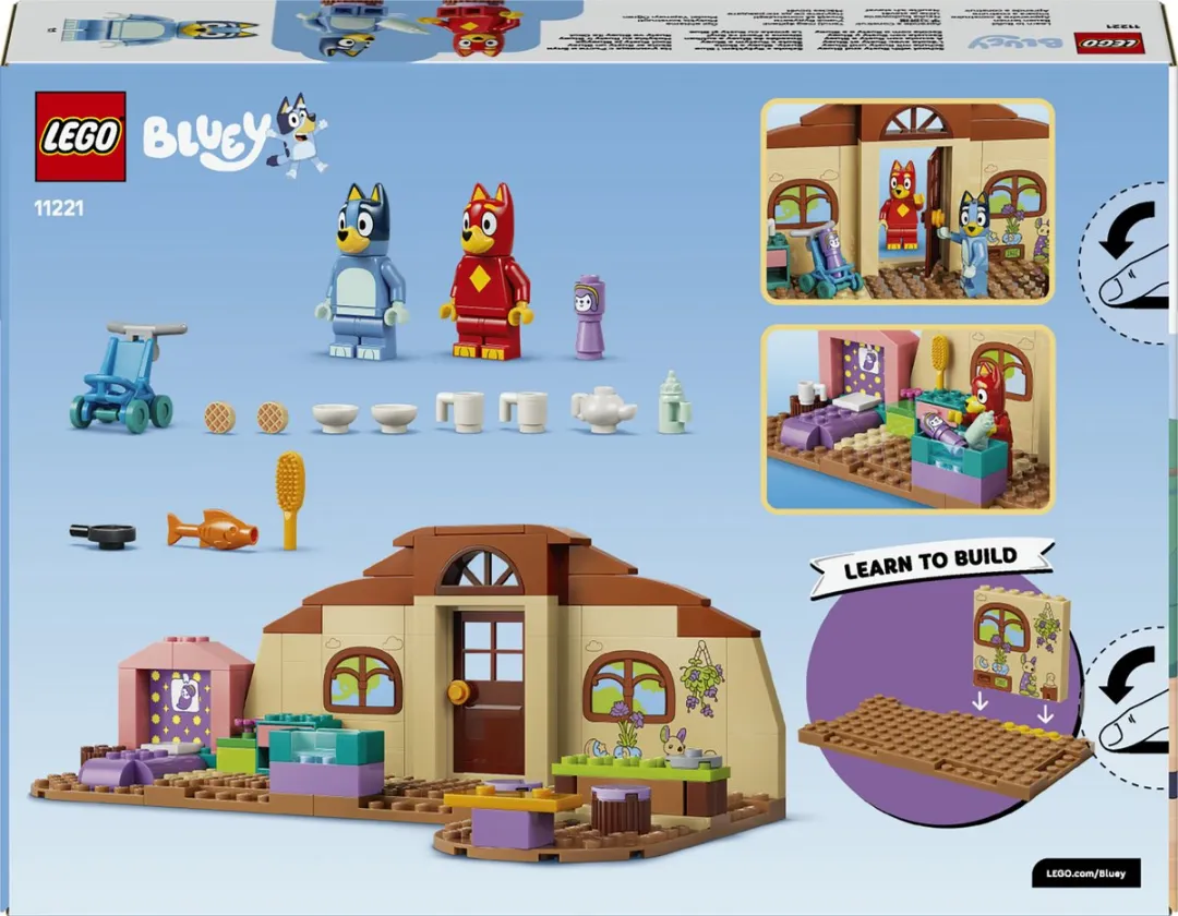 LEGO Bluey School met Rusty en Bluey 11221 - Bouwset 106 Stuks - Meerkleurig