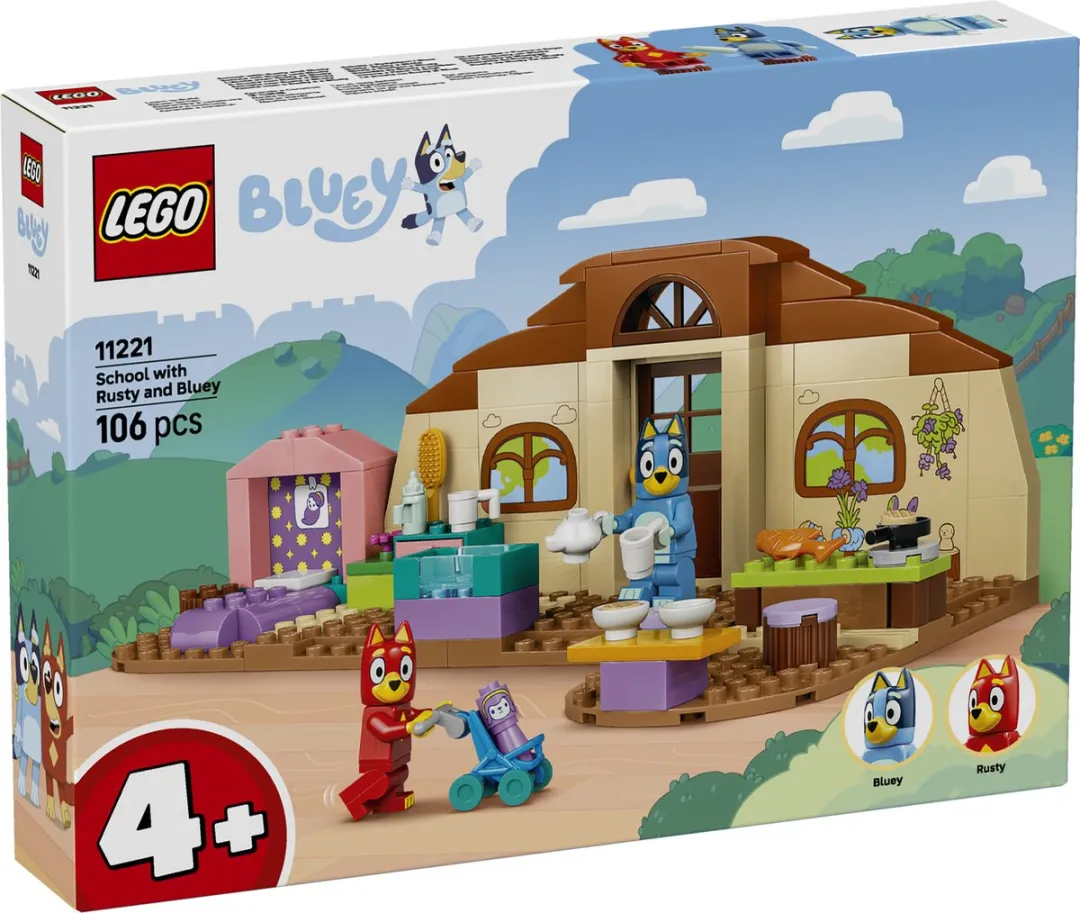 LEGO Bluey School met Rusty en Bluey 11221 - Bouwset 106 Stuks - Meerkleurig - afbeelding 6 van 6