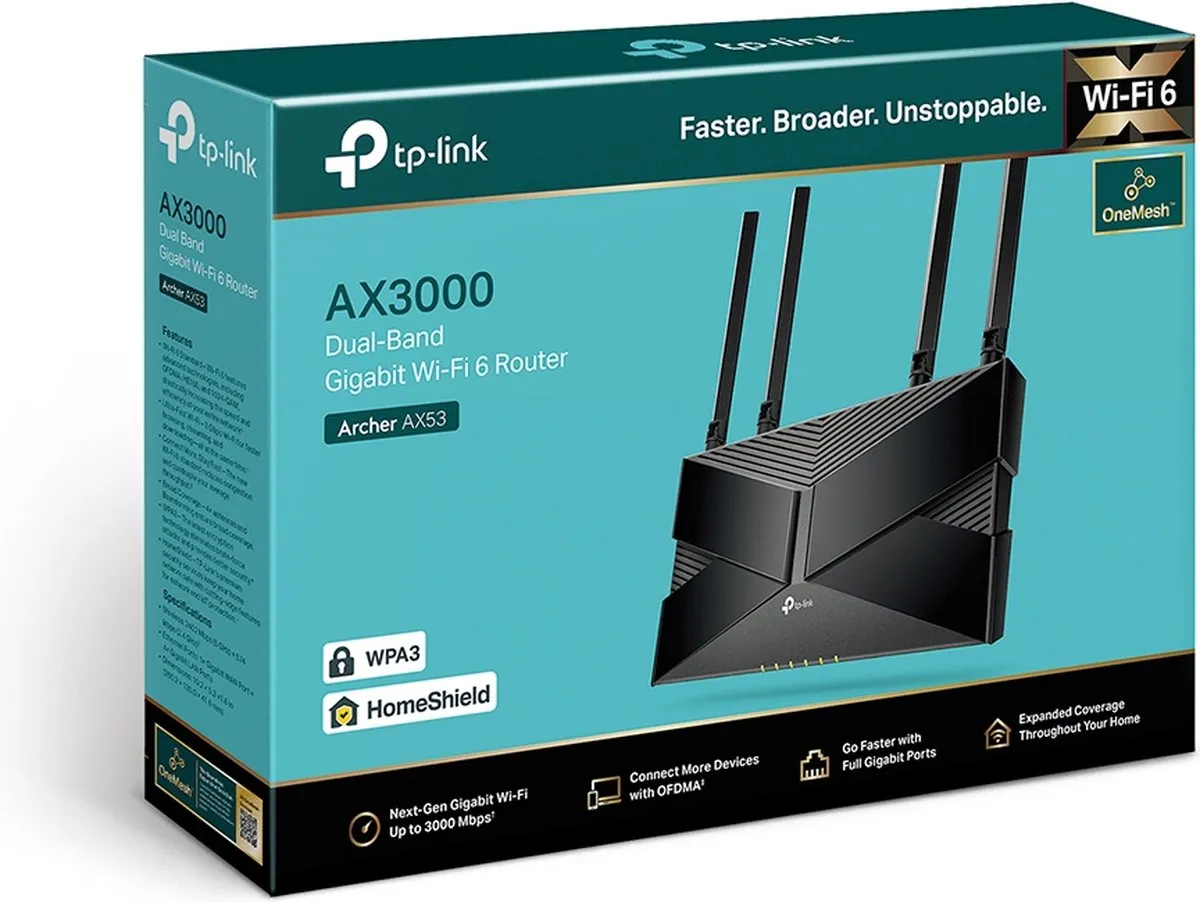 TP-Link Archer AX53 Draadloze Router - Dual-Band