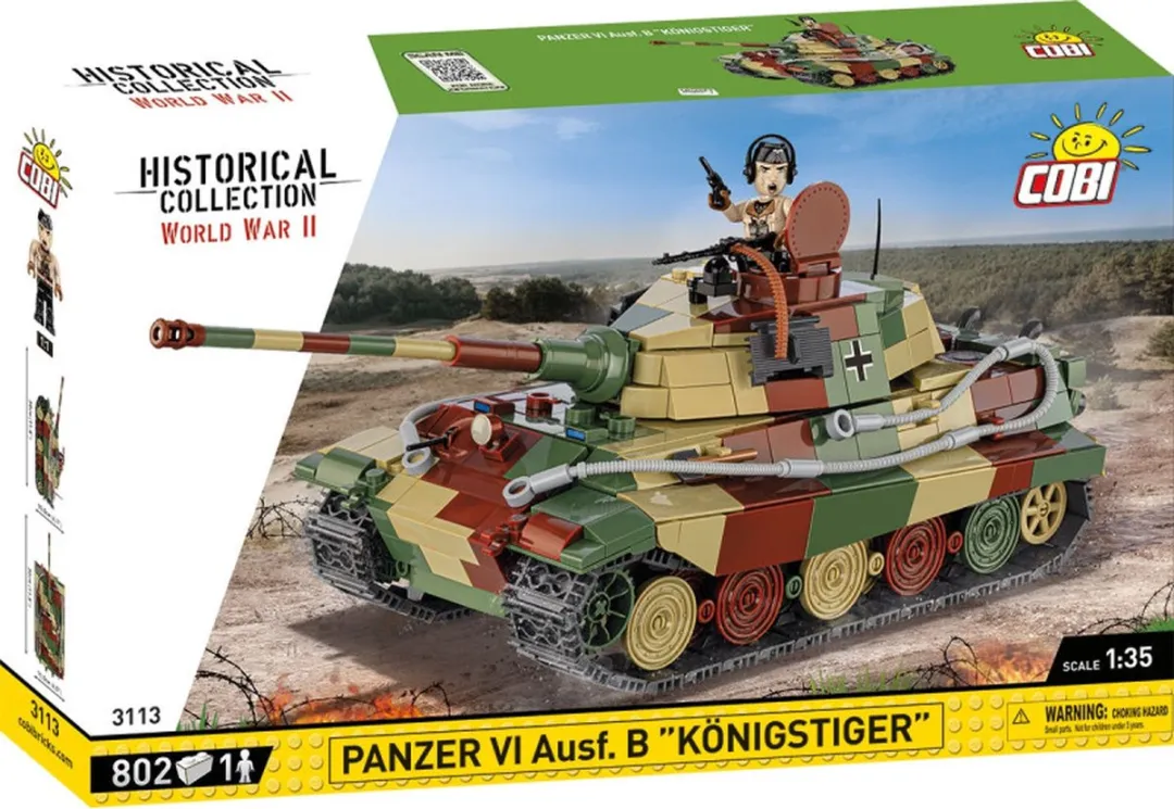 Cobi Panzer VI Königstiger 802 Stenen - Meerkleurig