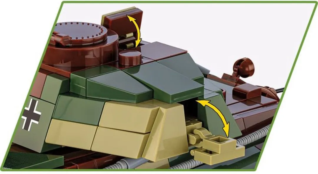 Cobi Panzer VI Königstiger 802 Stenen - Meerkleurig