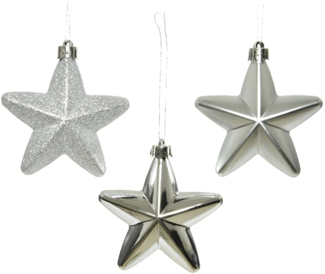 Decoris Kersthanger Ster 6-delig