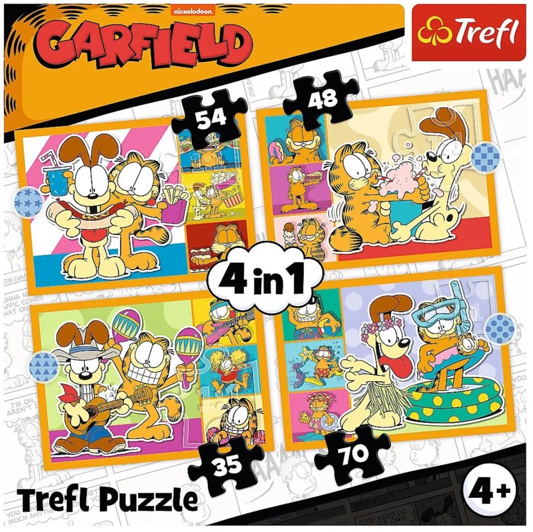 Trefl Garfield Loves Lasagna Puzzelset 4170 Stuks - Meerkleurig