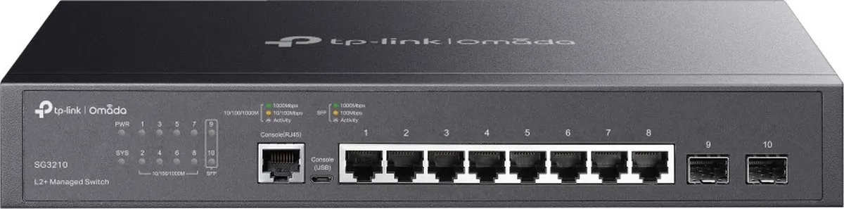 TP-Link TL-SG3210 - Managed Netwerkswitch - Gigabit - Zwart