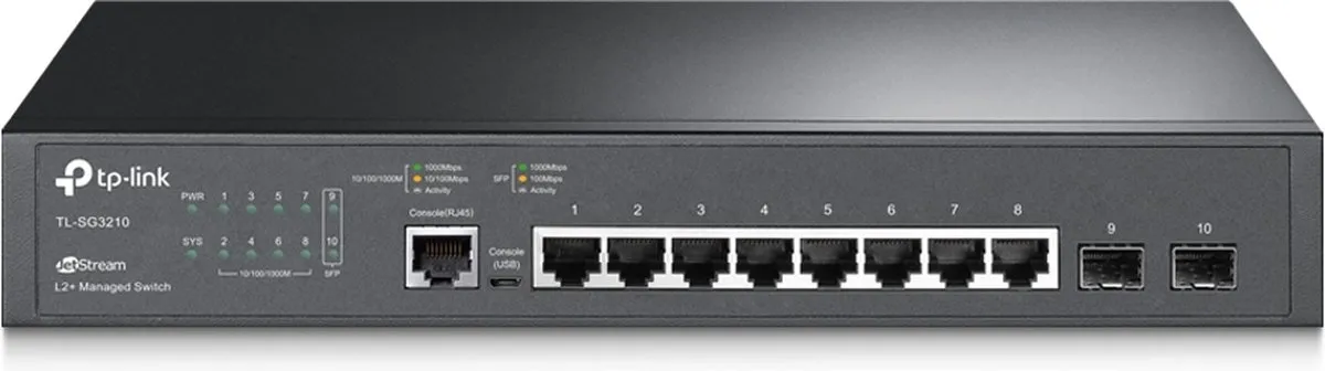 TP-Link TL-SG3210 - Managed Netwerkswitch - Gigabit - Zwart