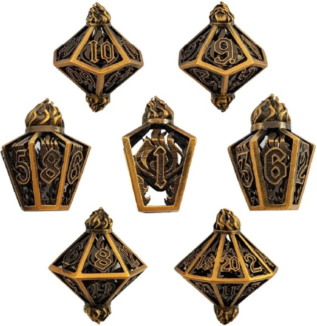 Lapi Toys DnD Polydice Metalen Dobbelstenen