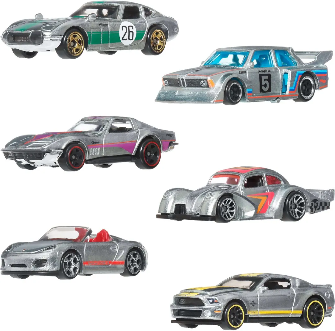 Mattel Hot Wheels Silver Series Die-Cast 6-Pack