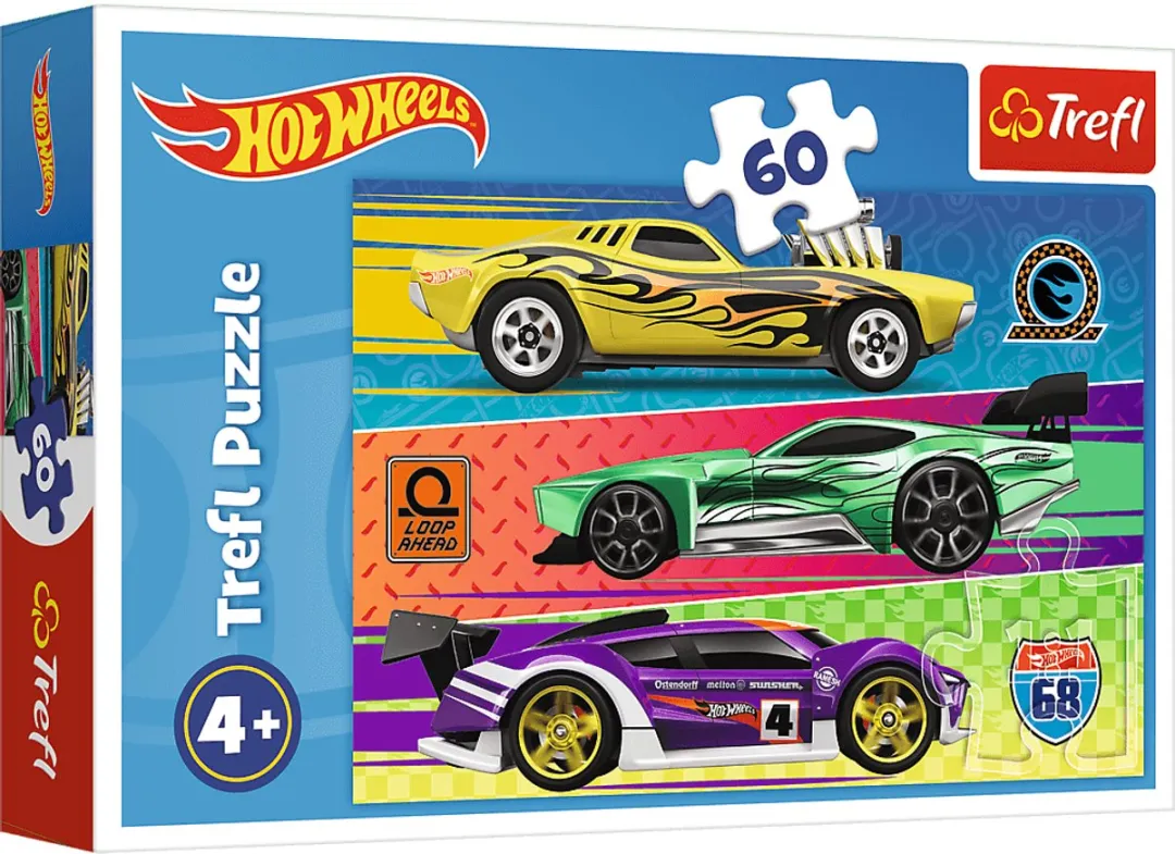 Trefl Hot Wheels Legpuzzel 60 Stuks