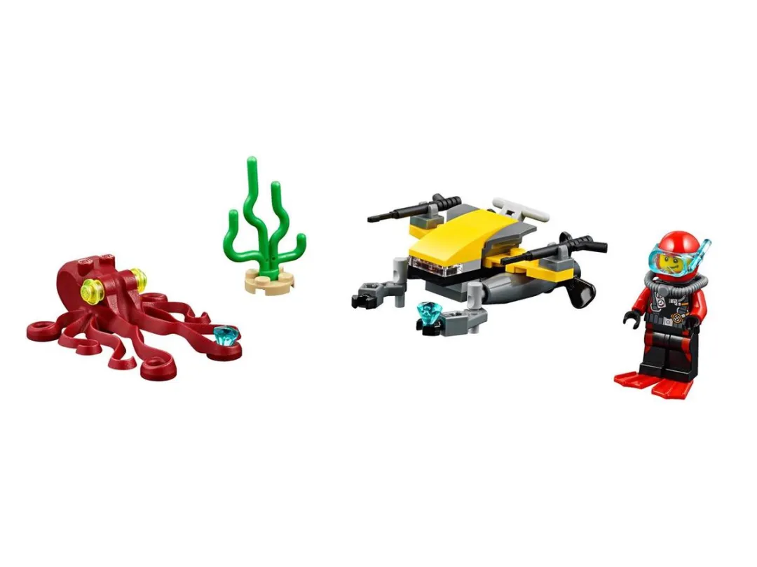 LEGO Diepzee Duik Scooter - 42 Stukken - Multicolor