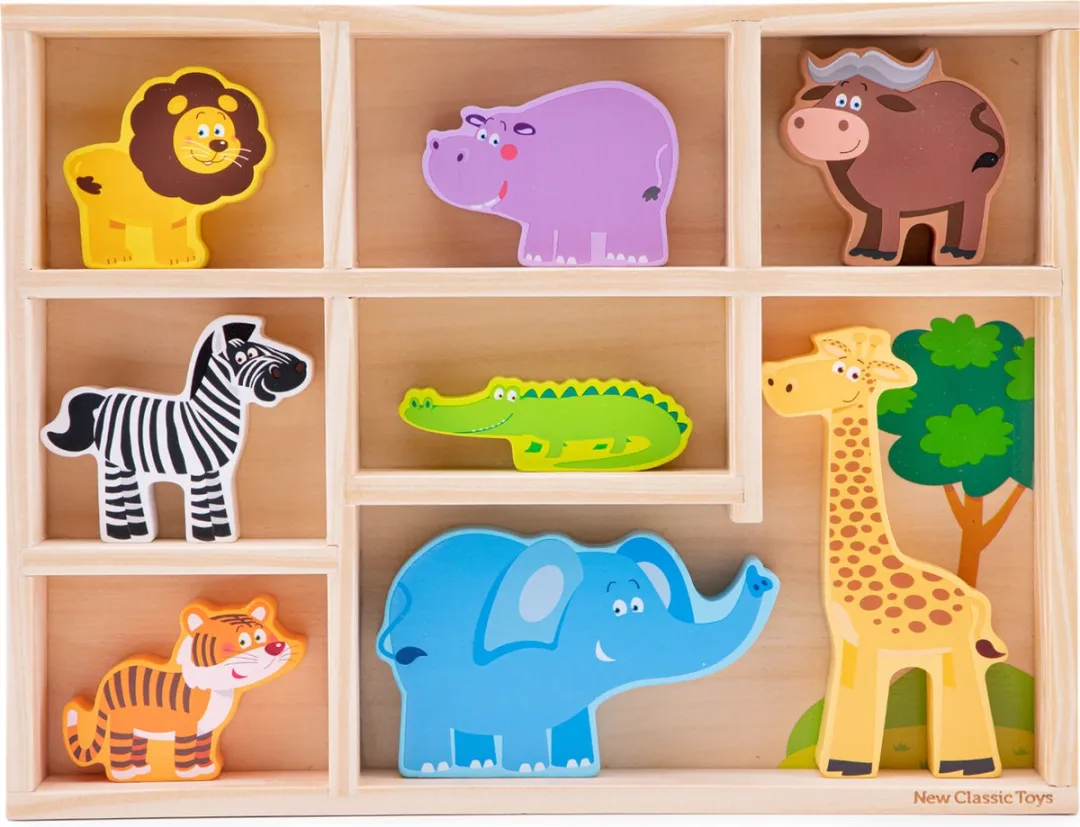 New Classic Toys Houten Safari Speelfigurenset 11851 - FSC