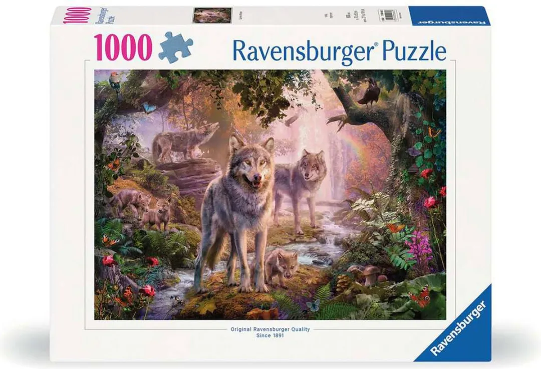 Ravensburger Wolf Familie Zomer 1000 Puzzel