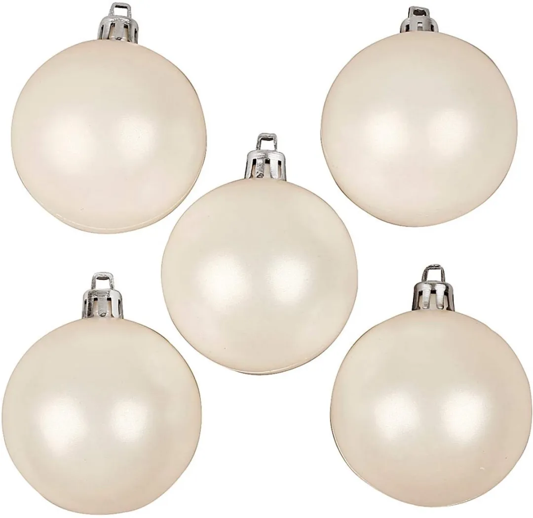 Creativ Company Kerstballen 6cm Parelmoer