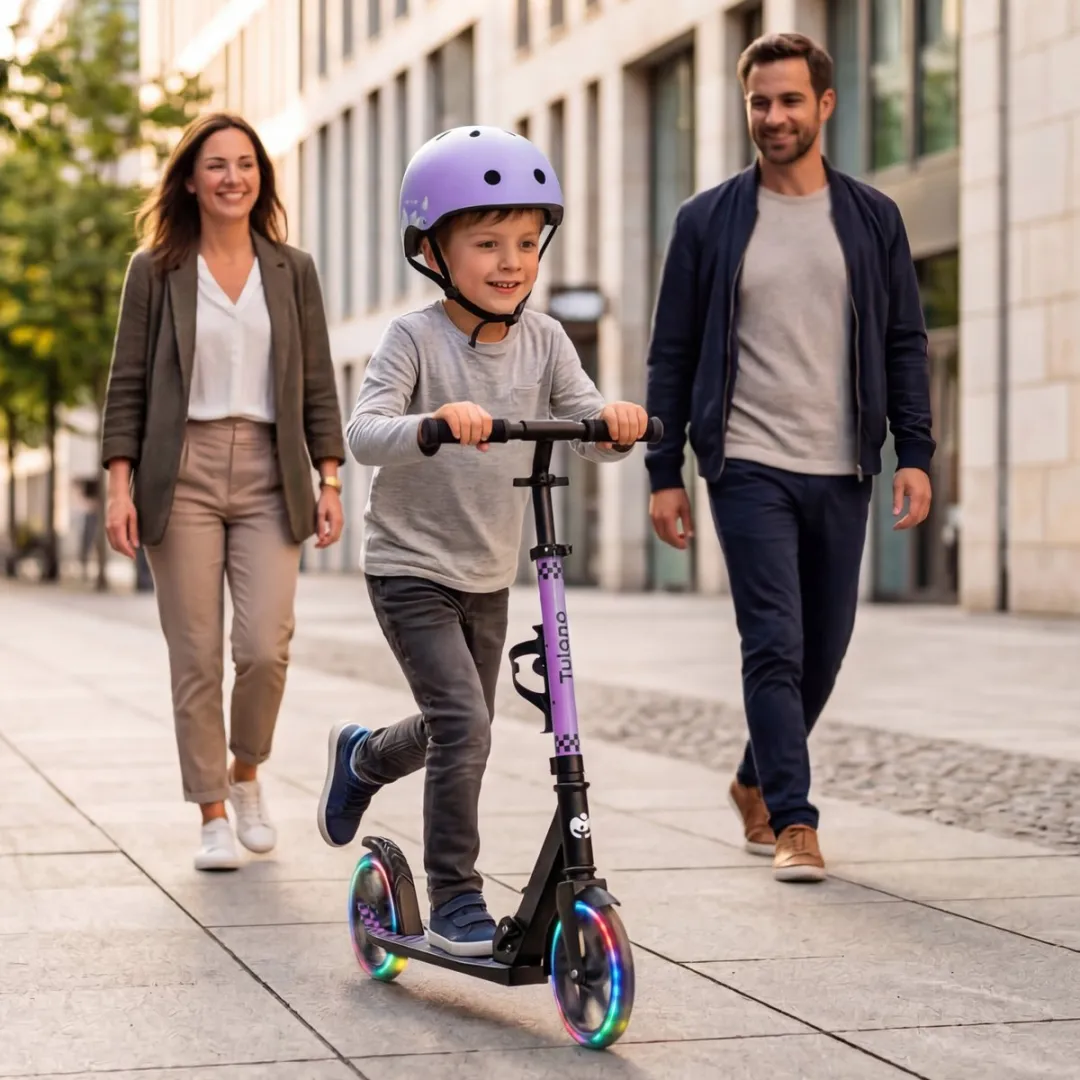 Tulano ZigZag 45 Kinderstep 2 Wielen - Roze - afbeelding 4 van 6