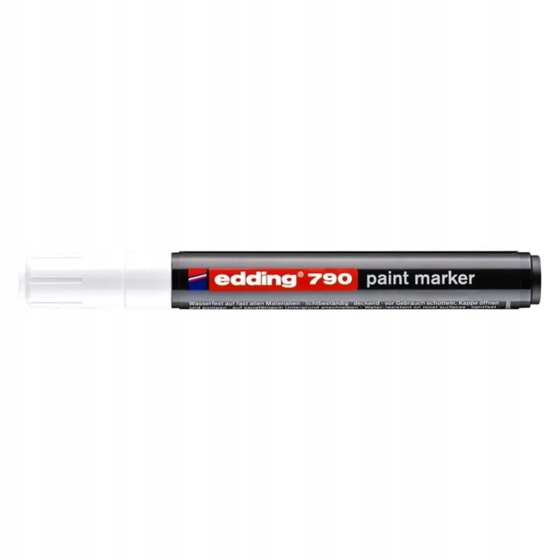 edding Lakmarker Wit Permanent Rond Punt - Waterbestendig