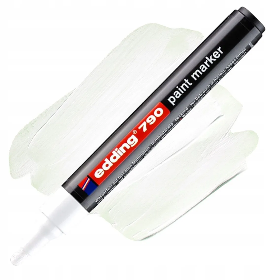 edding Lakmarker Wit Permanent Rond Punt - Waterbestendig
