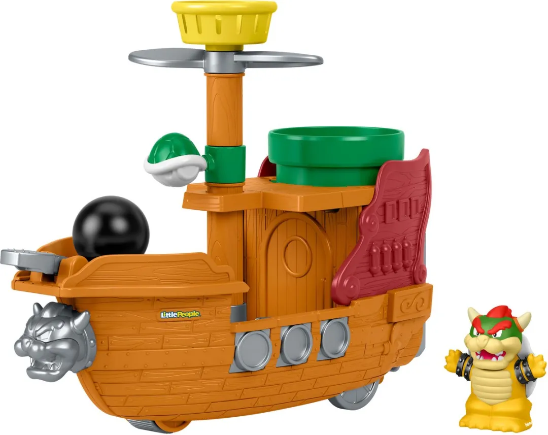 Mattel My Mario Little People Bowser's Luchtkasteel Speelset