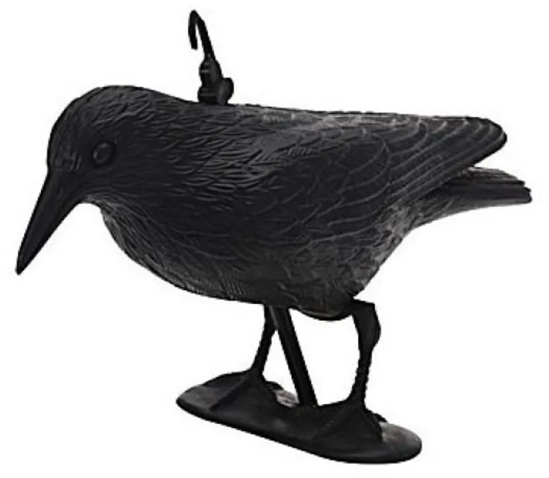 Bellatio Design Raaf/Kraai Horror Decoratie - 2 Stuks - 35cm - Zwart