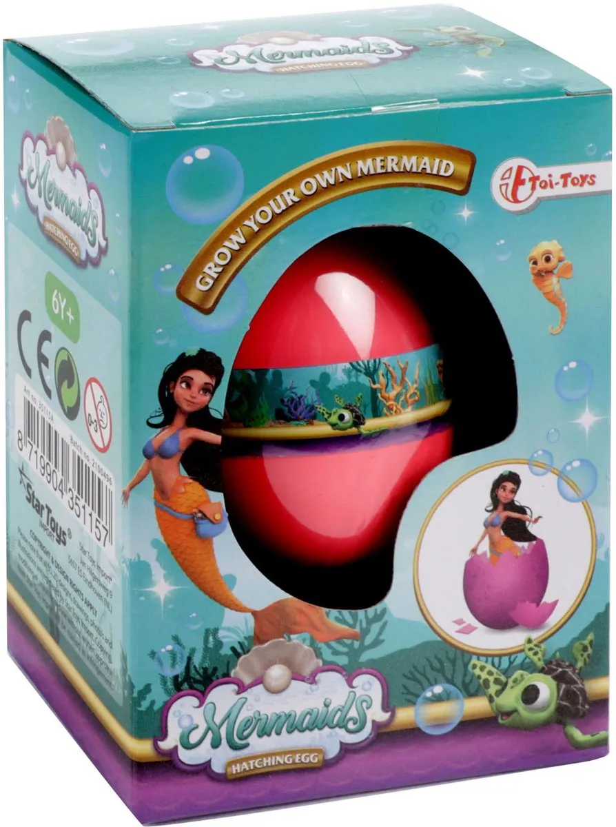 Toi-Toys Groei-ei Zeemeermin Roze