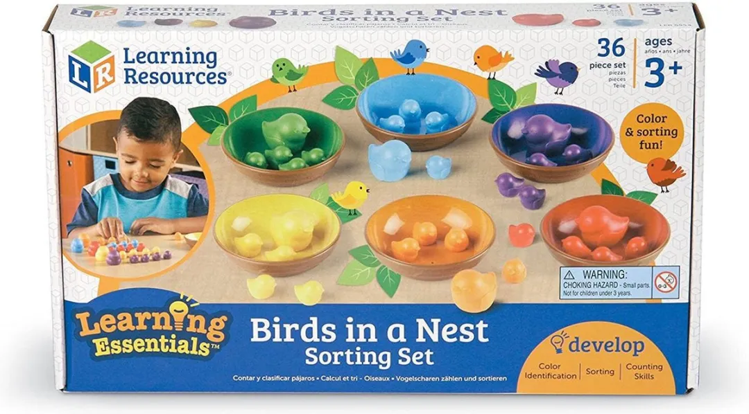Learning Resources Vogels in een Nest Sorteerset 36 Stuks - Meerkleurig