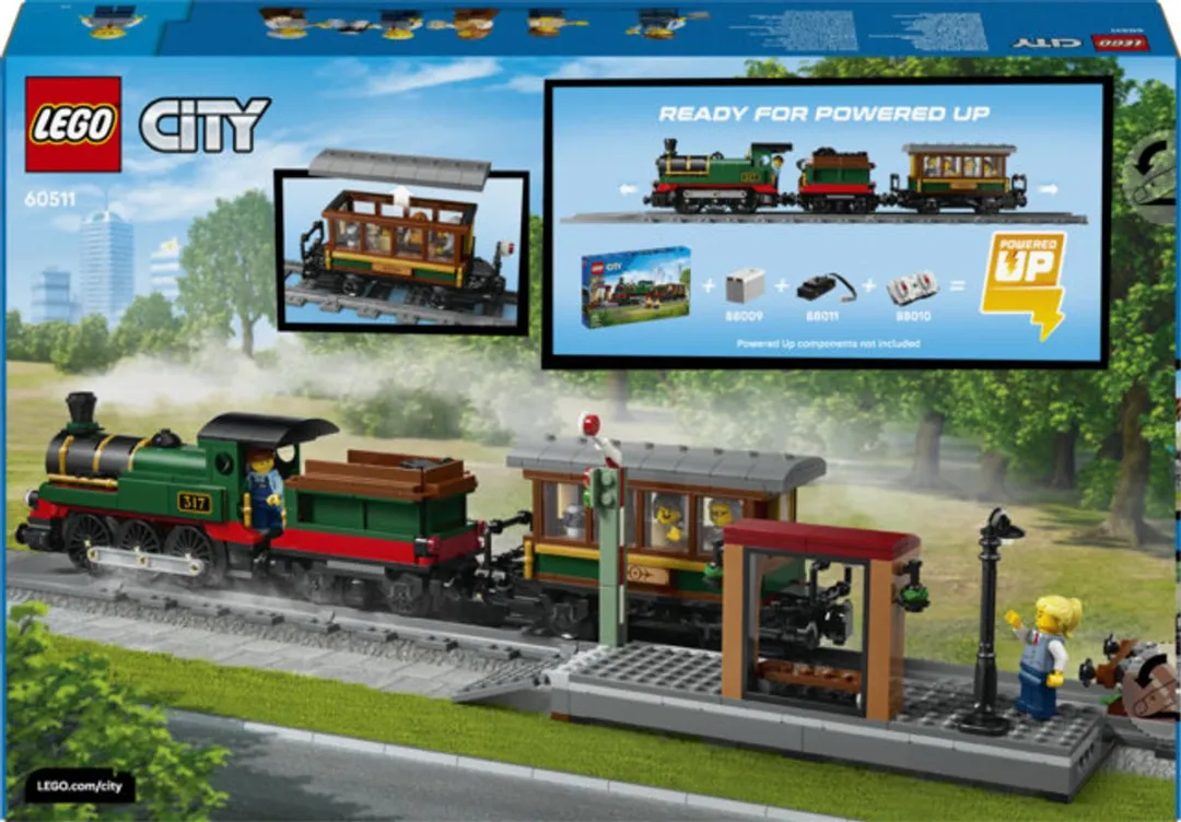 LEGO City Vintage Stoomtrein 60511 - 575 Stukken - Multicolor