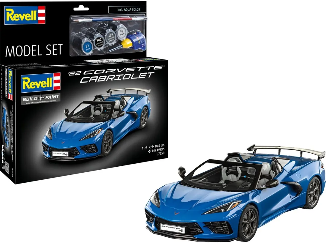 Revell 67750 Chevrolet Corvette Cabriolet Modelbouwpakket 1:25