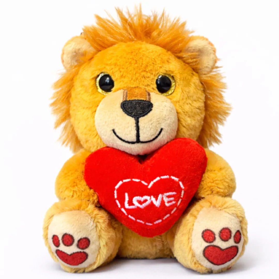 Topknuffels Leeuw Love Hart Mini Pluche 14cm