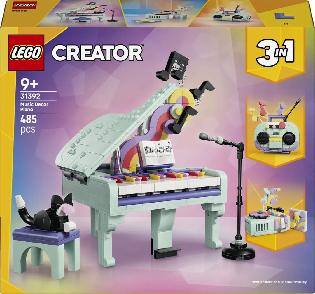 LEGO Creator 3in1 Piano met Kat 31392 - 485 Stukken