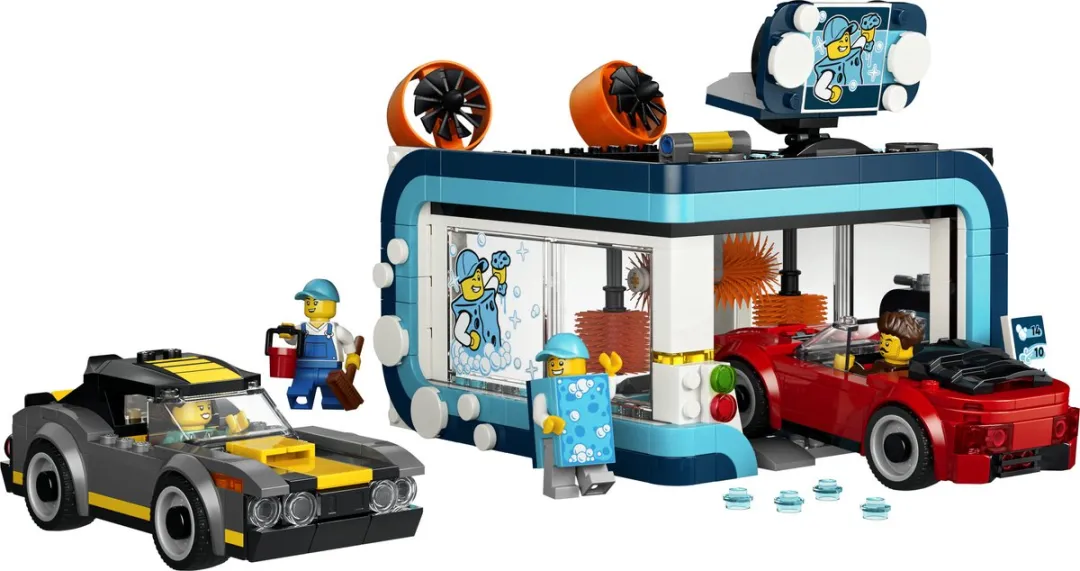 LEGO City Autowasstraat 60497 - 583 Stukken - Meerkleurig