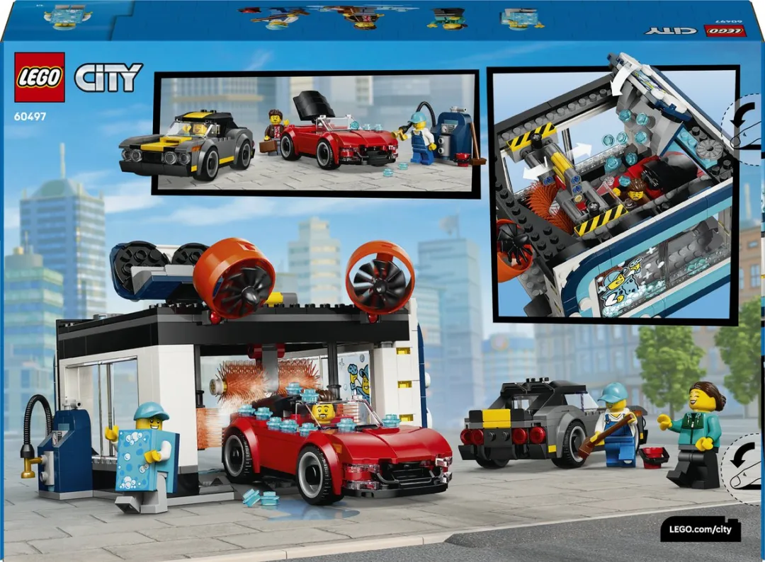LEGO City Autowasstraat 60497 - 583 Stukken - Meerkleurig