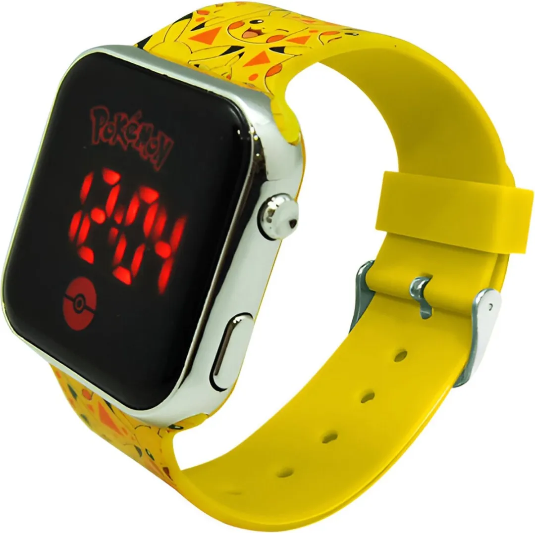 Disney Pokémon LED Horloge Pikachu - Geel