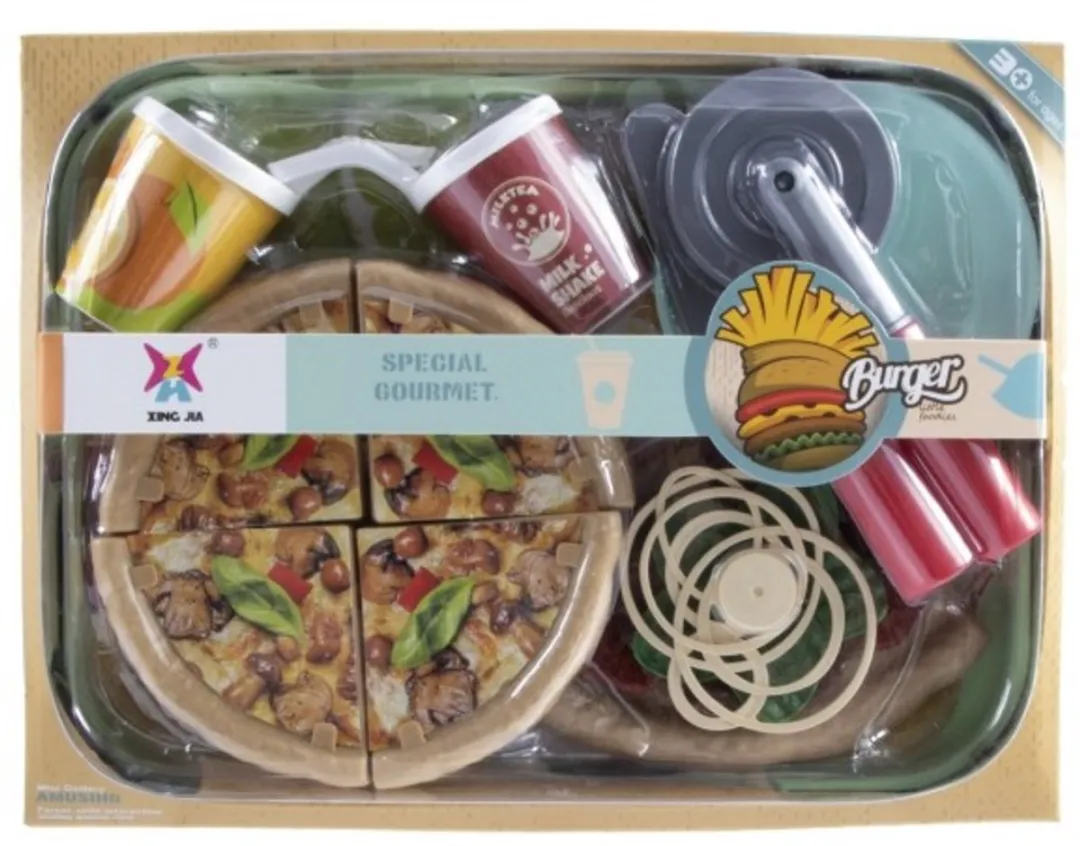 Jonotoys Pizza Speelgoedset 18-delig