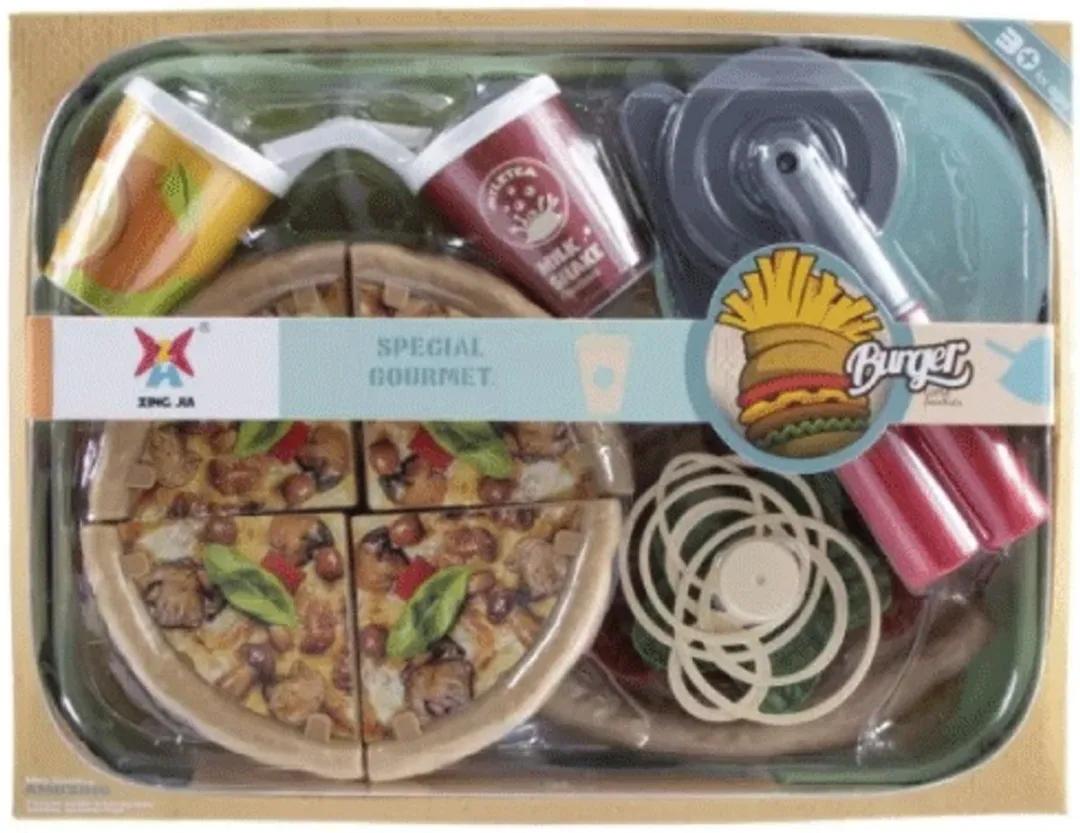 Jonotoys Pizza Speelgoedset 18-delig - Meerkleurig