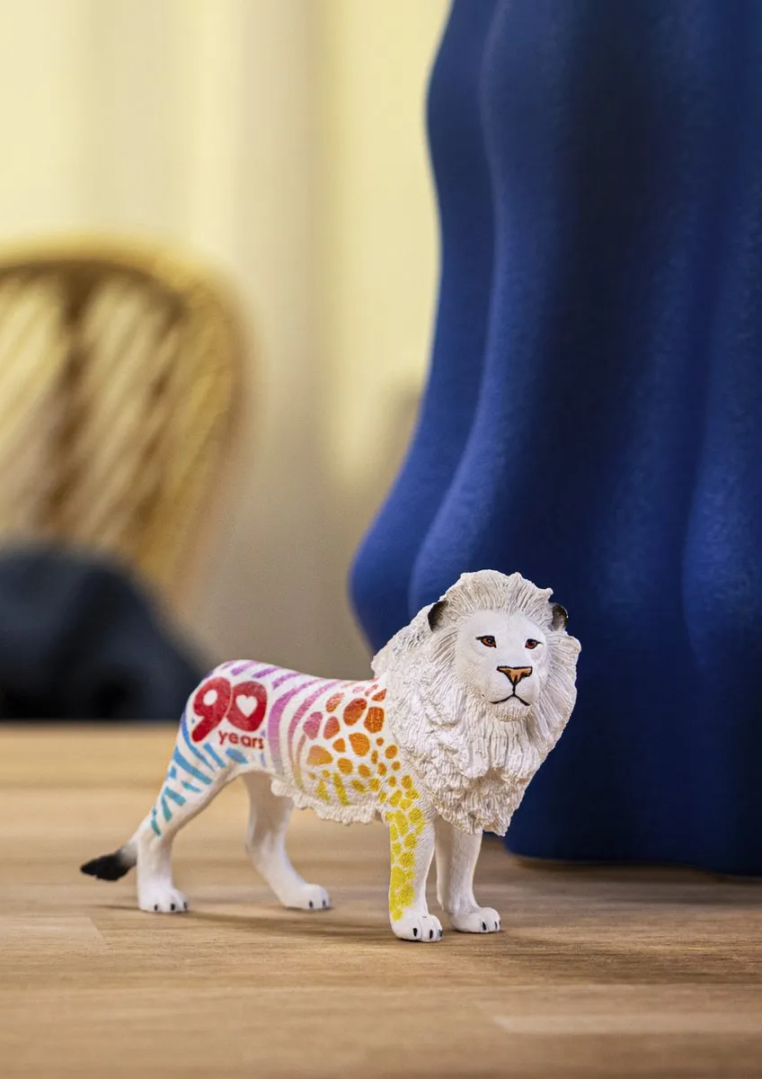 Schleich Leeuw 90 Years Edition 72264 - Wit