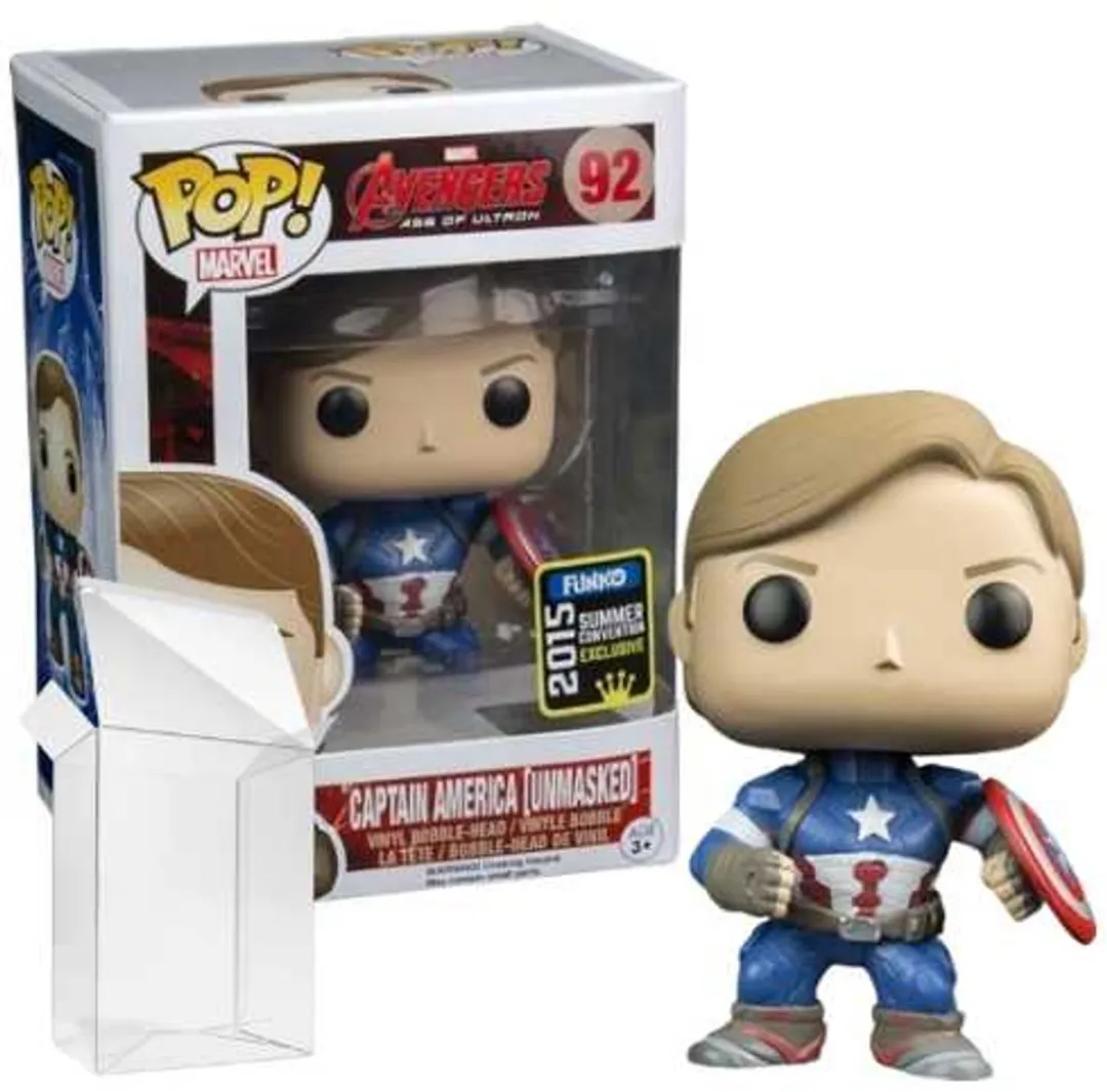 Funko Pop! Marvel Avengers Captain America Unmasked #82 - Multi