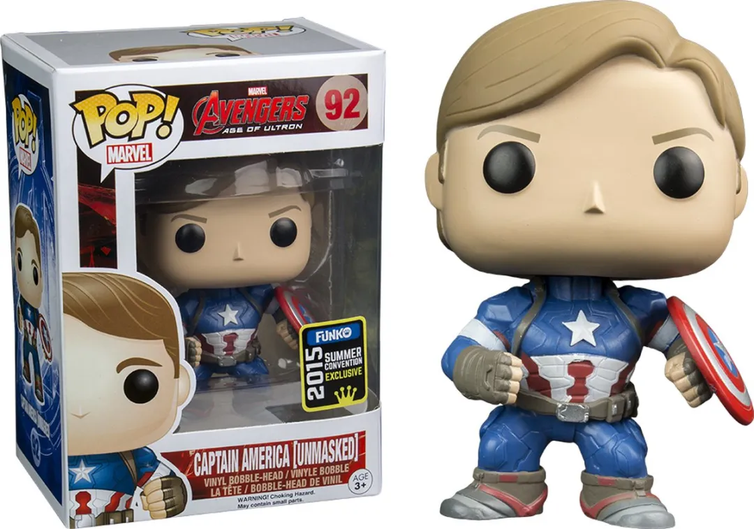Funko Pop! Marvel Avengers Captain America Unmasked #82