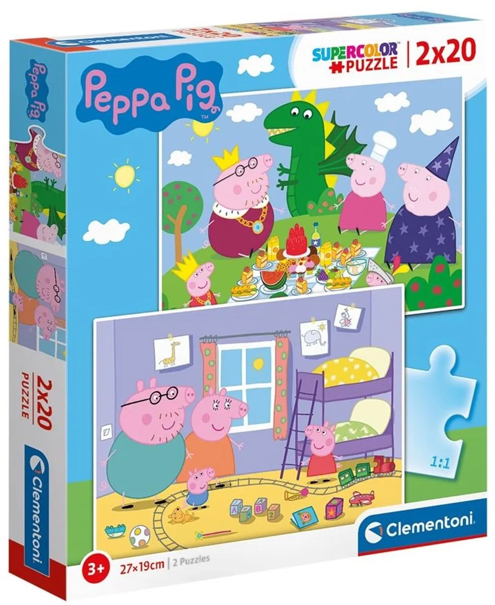 Clementoni Peppa Pig Puzzel 20 Stuks - Meerkleurig