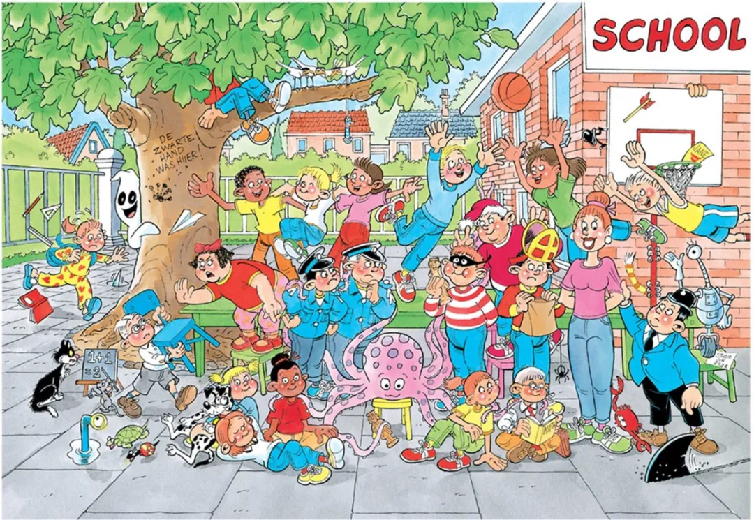 Jan van Haasteren Junior De Klassenfoto Puzzel 1500 Stuks - Multicolor