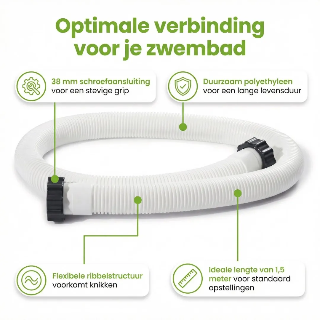 Intex 29060 Zwembadslang 1,5m - Wit