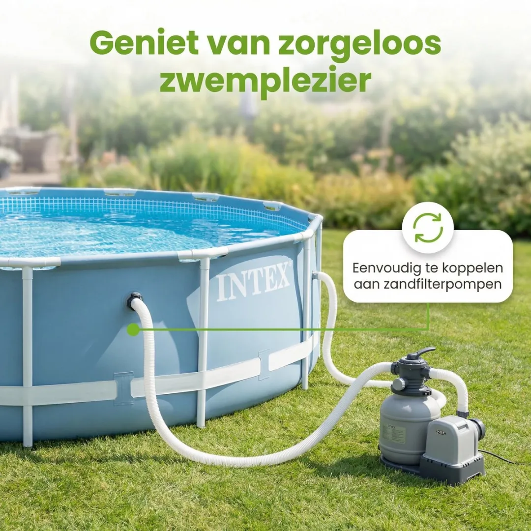 Intex 29060 Zwembadslang 1,5m - Wit