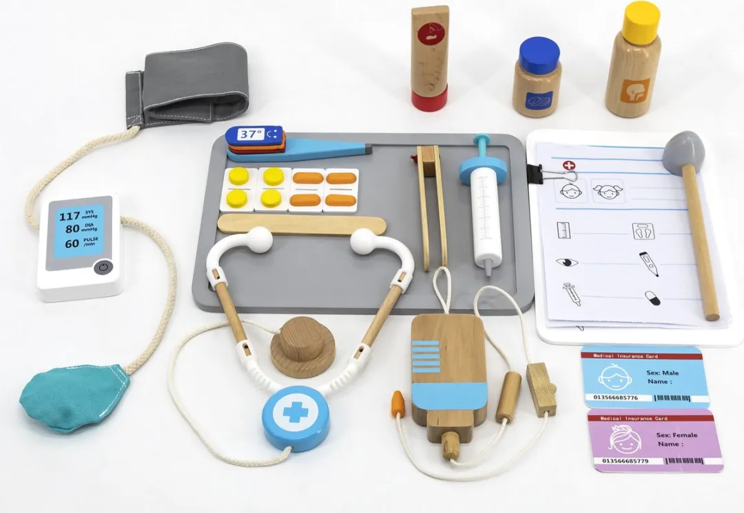 Vigatoys Dokterspost Multifunctioneel - Wit/Naturel