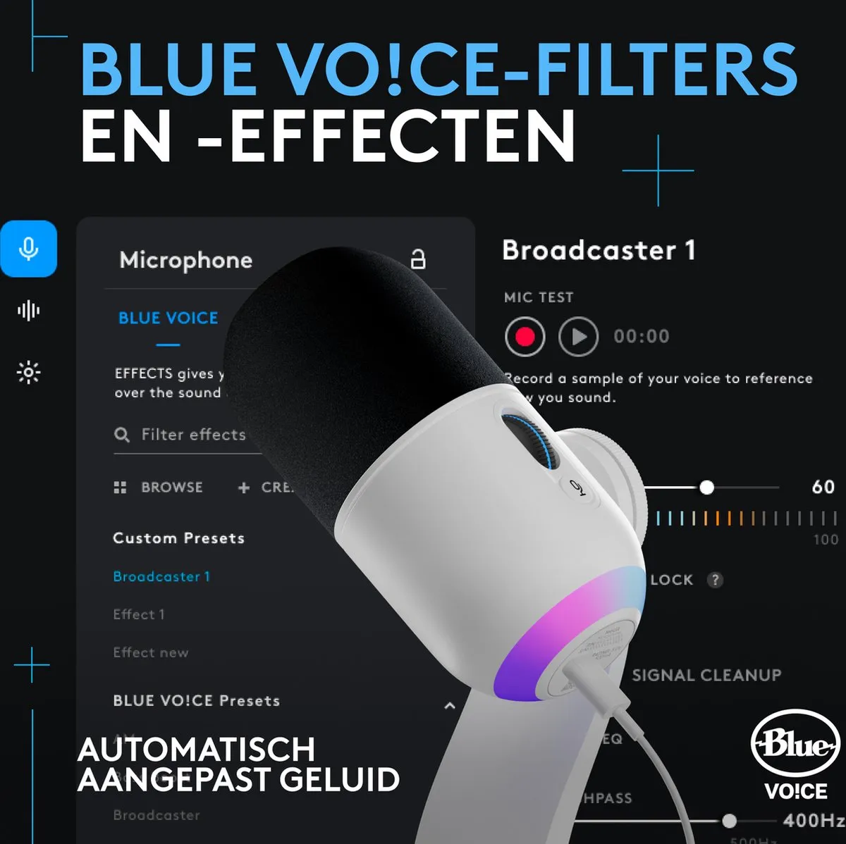 Logitech G Yeti GX USB Gaming Microfoon - Wit