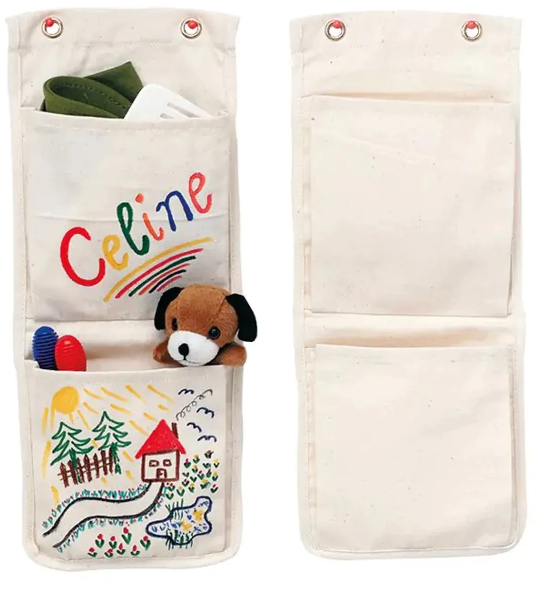 Beleduc Kleur je eigen Muurorganizer - Beige