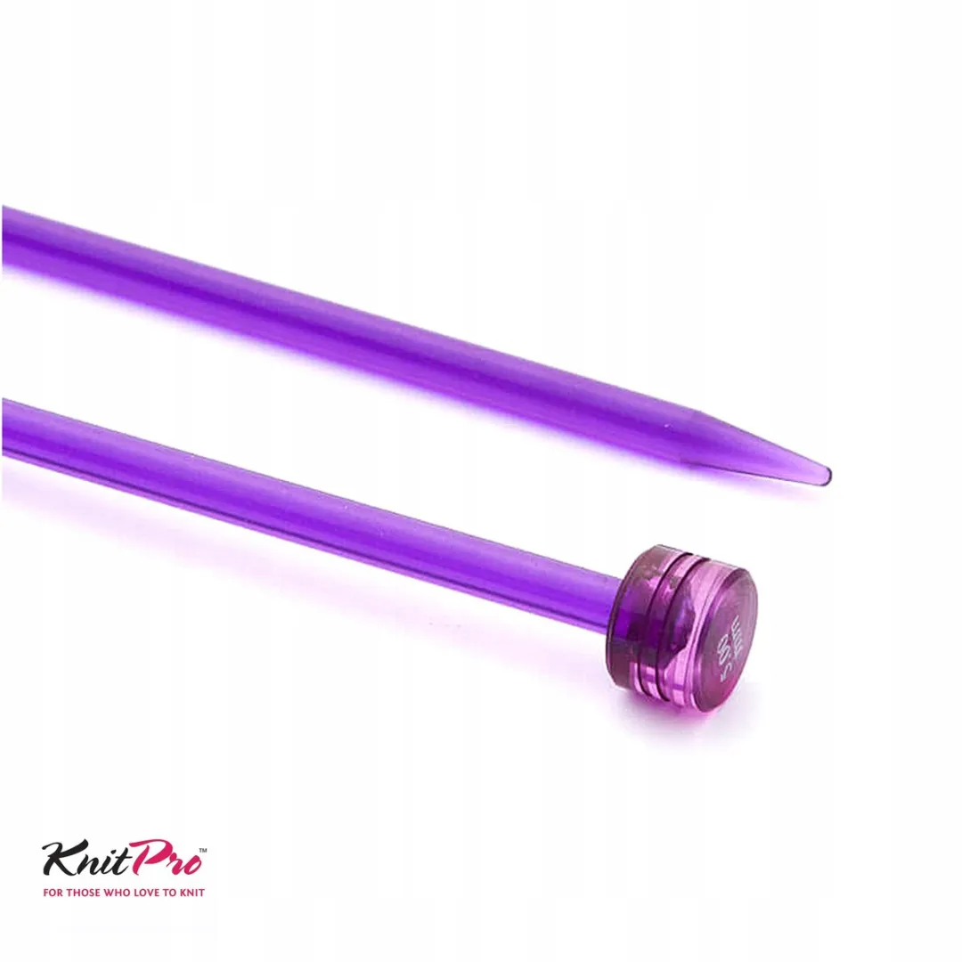 KnitPro Trendz Acryl Breinaalden Rechts 6.00mm - Geel